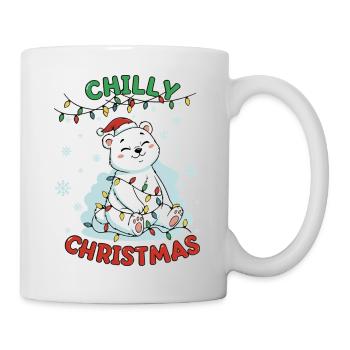 Cute Christmas Polar Bear – Gift for Kids - Mug - white - Right