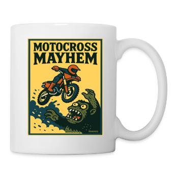 Motocross Mayhem Monster Abenteuer - Tasse - Weiß - Rechts