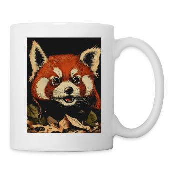 Roter Panda im Herbstwald - Tasse - Weiß - Rechts