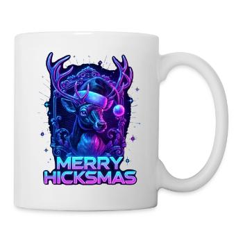 Christmas Reindeer Rudolph Red Nose Cute Gift - Mug - white - Right