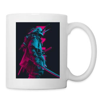 Samurai in the shadows - Mug - white - Right