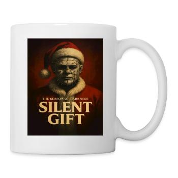 Stille Gabe der Dunkelheit, Ein Weihnachts Clown - Tasse - Weiß - Rechts