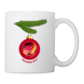 Magie de corail sur la branche de sapin - Mug blanc - blanc - Droite