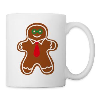 Cookie Man Business Cadeau de Noël en pain d’épice - Mug blanc - blanc - Droite
