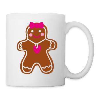 Gingerbread Woman Heart Grandma Cookie Man Christmas - Mug - white - Right