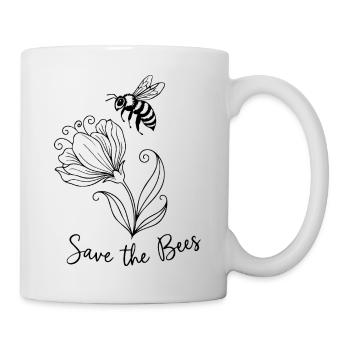 Save the bees - Mug - white - Right