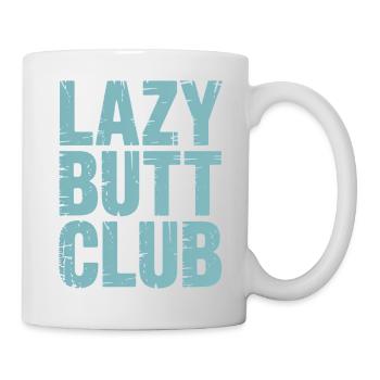 Lazybuttclub Gym Fitness Workout - Mug - white - Right