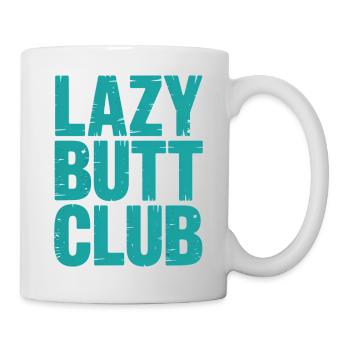 Lazybuttclub Gym Fitness Workout - Mug - white - Right