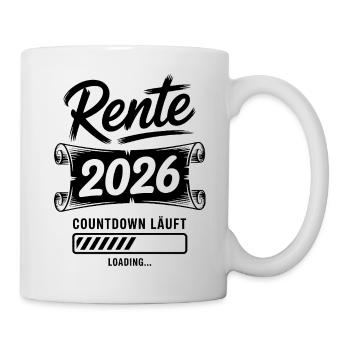 Rente Countdown 2026 - Tasse - Weiß - Rechts