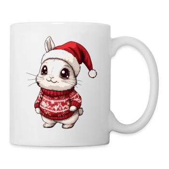 Lapin Noël Noël - Mug blanc - blanc - Droite