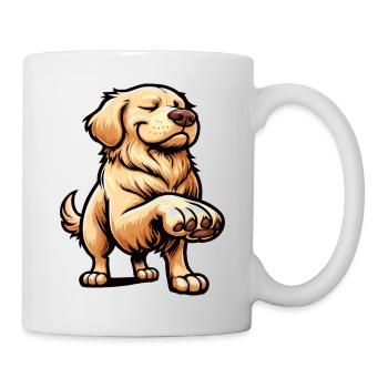 Golden Retriever Goldie Goldiebesitzer Goldies - Tasse - Weiß - Rechts