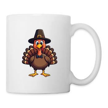 Thanksgiving Drôle Dinde de Thanksgiving - Mug blanc - blanc - Droite