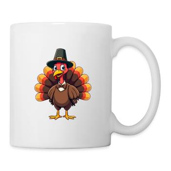 Thanksgiving Drôle Dinde de Thanksgiving - Mug blanc - blanc - Droite