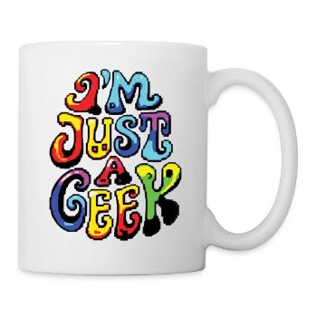 ICH BIN NUR EIN NERD #1 – lass uns reden - Tasse - Weiß - Rechts