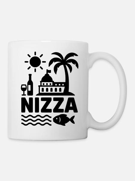 nizza - Tasse - Weiß