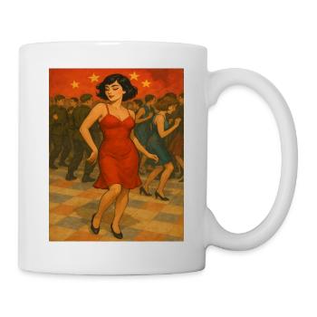 Woman in the dance of the night - Mug - white - Right