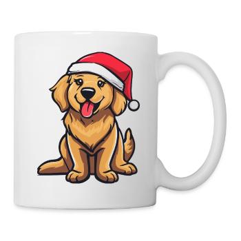 Golden Retriever Hund Weihnachten Lustig - Tasse - Weiß - Rechts