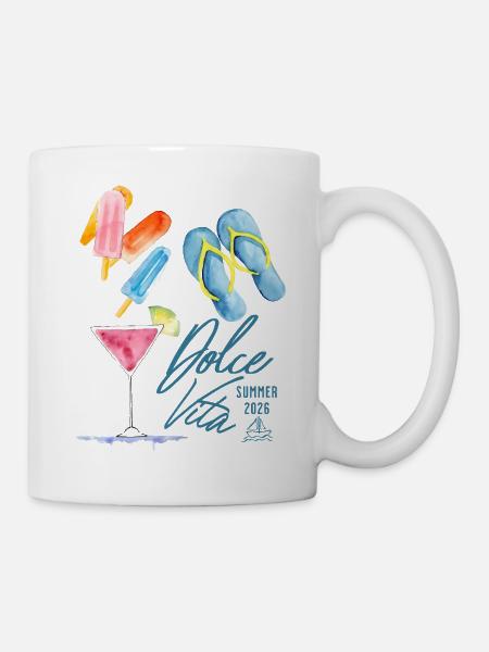 Dolce Vita Sommer 2026 - Tasse - Weiß