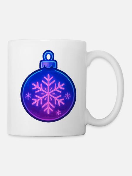 Weihnachtskugel Ornament - Tasse - Weiß