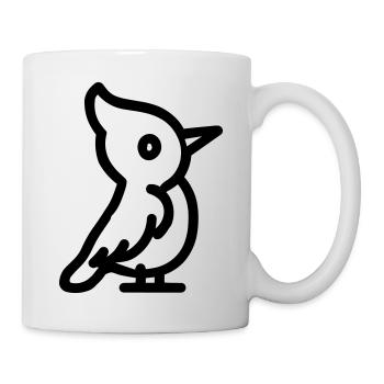 Specht - Tasse - Weiß - Rechts
