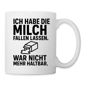 Milk dropping shelf life - Mug - white - Right