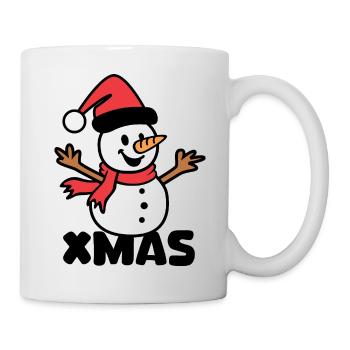 Christmas Snowman Cartoon - Mug - white - Right