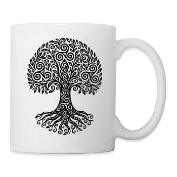 Triskel-Baum des Lebens - Tasse - Weiß - Rechts