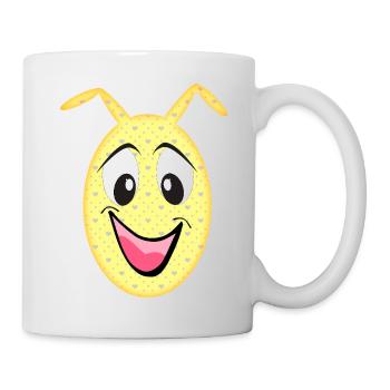 Yellow Heart Monster - Mug - white - Right