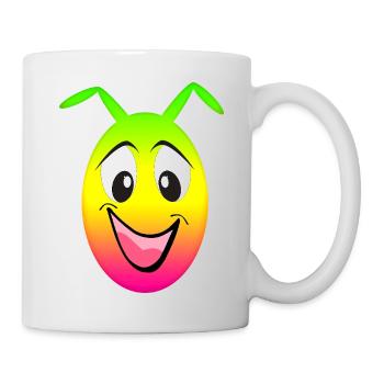 Sourire arc-en-ciel - Mug blanc - blanc - Droite