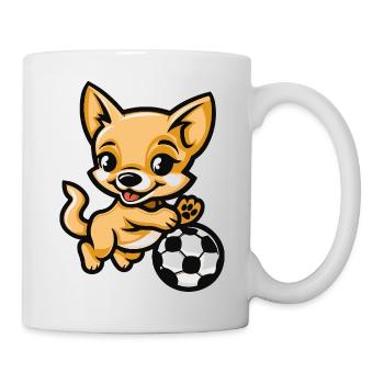 Kicker Chihuahua Cartoon - Mug - white - Right