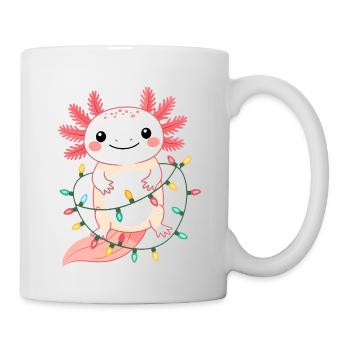 Axolotl Weihnachten Weihnachtspullover lustig süß - Tasse - Weiß - Rechts