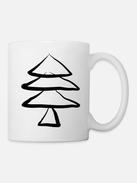 Weihnachtsbaum Tannenbaum - Tasse - Weiß