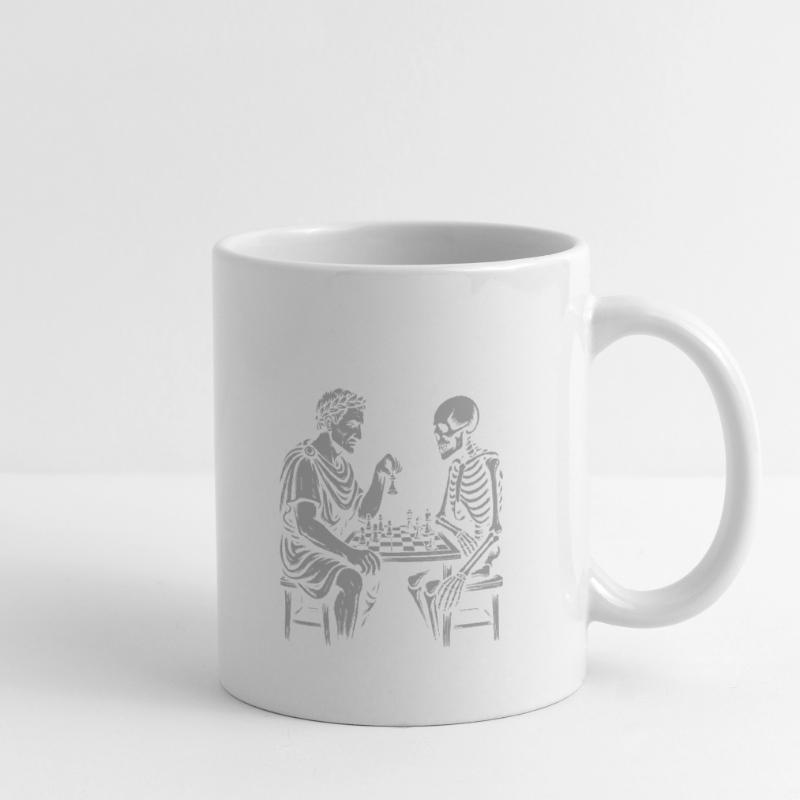 Duel d’échecs de César Mug blanc