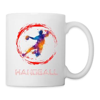 Handball - Mug blanc - blanc - Droite