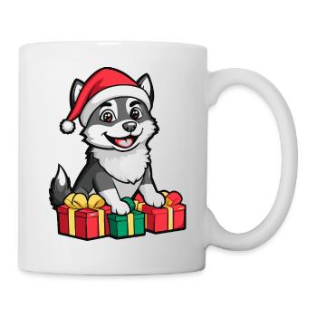 Cadeaux de Noël pour chiens husky - Mug blanc - blanc - Droite
