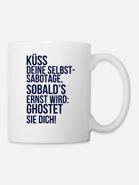 À propos de la folie : Embrasse ton auto-sabotage - Mug blanc - blanc