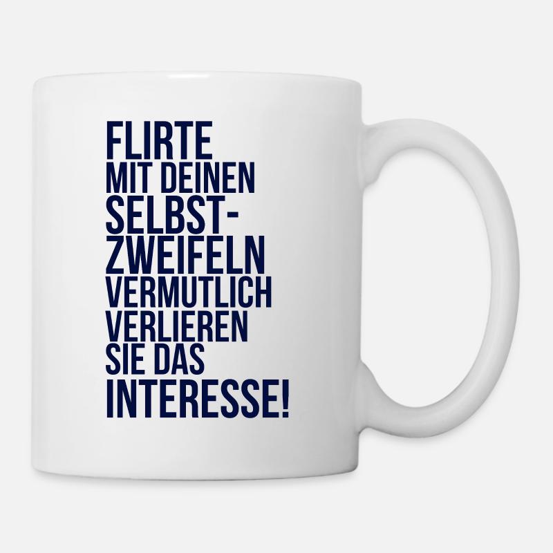 about going wild: Flirt with your self-doubt - Mug - white