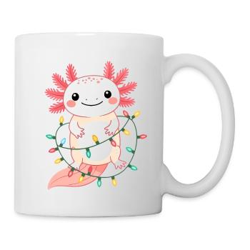 Axolotl Weihnachten Weihnachtspullover lustig süß - Tasse - Weiß - Rechts