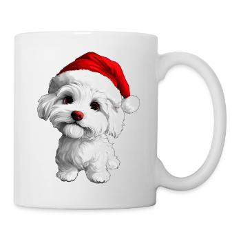 Hündchen Christmas - Tasse - Weiß - Rechts