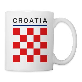 Croatia Checkerboard - Mug - white - Right