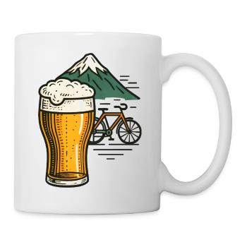 Berg Bier Radfahrt - Tasse - Weiß - Rechts