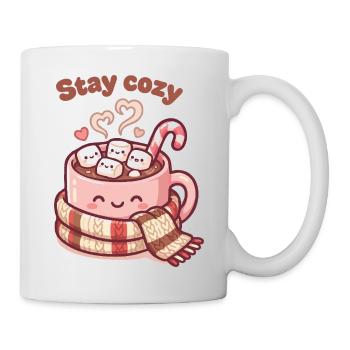 Stay Cozy Cocoa Mug - Tasse - Weiß - Rechts