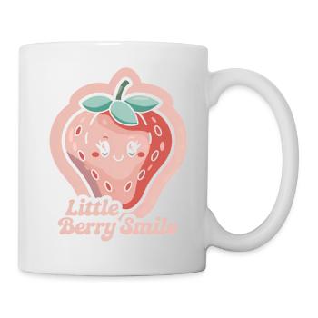 Petit sourire aux baies - Fraise - Mug blanc - blanc - Droite