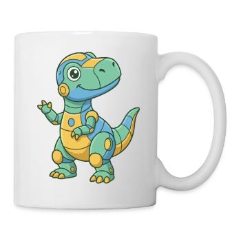Colorful Robo-Dino - Mug - white - Right