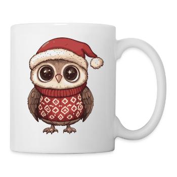 Owl Christmas Xmas - Mug - white - Right