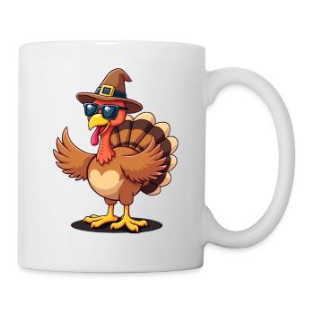 Thanksgiving Drôle Dinde de Thanksgiving - Mug blanc - blanc - Droite