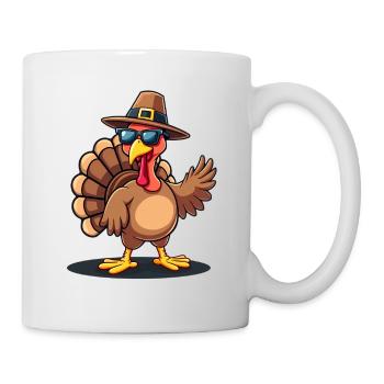 Thanksgiving Drôle Dinde de Thanksgiving - Mug blanc - blanc - Droite