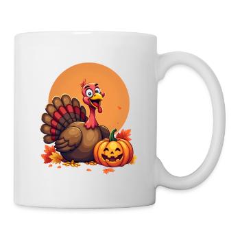 Thanksgiving Lustiger Thanksgiving Truthahn - Tasse - Weiß - Rechts