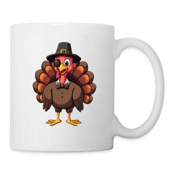 Thanksgiving Lustiger Thanksgiving Truthahn - Tasse - Weiß - Rechts