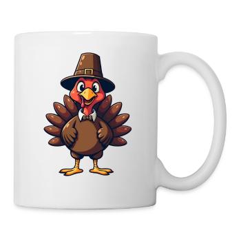 Thanksgiving Drôle Dinde de Thanksgiving - Mug blanc - blanc - Droite